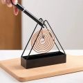 Pack of 2 Creative Mosquito Coil Holder Stable Triangular Fireproof Hanging Mosquito Coil Tray Home Supplies. 