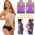 Women Tummy Control Shapewear Smooth Body Shaping Camisole Tank Tops Plus Size Slimming Underwear Seam-free Compression Shaper. 