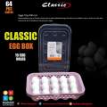 Classic Eggs Tray with Lid - capacity 15 egg - Pure High Quality plastic eggs tray. 