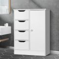 BM-MART Cabinets: 23.6'' W x 31.5'' H x 11.8'' D Free-Standing Bathroom Cabinet. 
