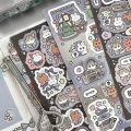 Cute Cartoon Graffiti Teddy Bear Rabbit Stickers Korea Handbook Diary Notebook Planner Scrapbook Diy Decorative Stickers. 