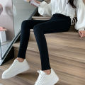 Ribbed Cotton Leggings Women Spring and Autumn Tights High Elastic Skinny Casual Pants Workout Walking Solid Leggings for Women. 