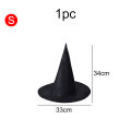 1/6/12pcs Wizard Hat 2 Sizes Black Oxford Cloth Halloween Cosplay Decorative Props Festival Gathering Party Pointed Hats TMZ.