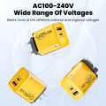 120W USB+Type C Fast Charging GaN Mobile Phone Charger With Light For Iphone 16 15 Samsung Xiaomi Huawei Charging Adapter.