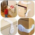 Pack Of 3 Child Safety Locks for Drawers, Cabinets, Doors And Refrigerators. 