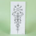 1Pc Viking Runes Geometric Waterproof Temporary Tattoo Stickers, Long-lasting Waterproof for One to Two Weeks, For Arm, Leg..