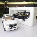1:18 Scale Prado SUV Alloy Car Model Diecast Metal Toys Off Road Vehicle Model High Simulation Sound Light. 