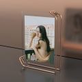 6 Inch A4 Metal Acrylic Photocard Holder Table Menu Display Stand Poster Family Photo Frame for Home Desktop Decoration Ornament. 