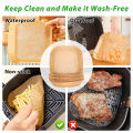 30-200 Pcs Hot Air Fryer Paper Liners for Cosori 5'5/6’4 L 20cm 23cm XXL Large Square Disposable Airfryer Oven Baking Paper Tray. 