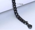 1pcs Exclusive Black Thread Design Braclet For Men High Quality Black Stainless steel Cube chain Braclet For Boys And Men. 