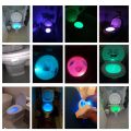 Motion Sensor Toilet Light LED Night Lights 8 Colors Washroom Night Lamp Toilet Lamp Bowl Lighting For Bathroom Washroom. 