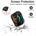 For Huawei Watch Fit 3 All-Around Screen Protector Glass+Cover Hard PC Bumper Tempered Glass Watch Case For Huawei Watch Fit 3.