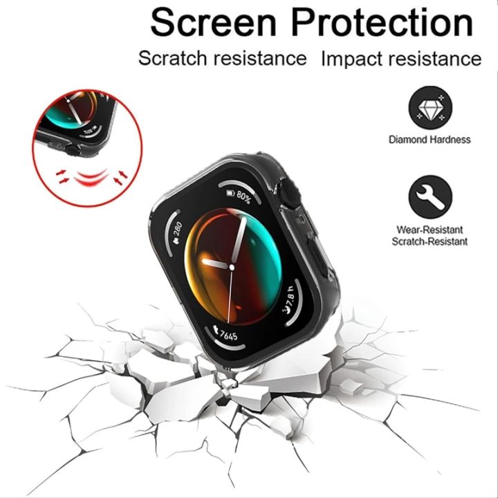For%20Huawei%20Watch%20Fit%203%20All-Around%20Screen%20Protector%20Glass+Cover%20Hard%20PC%20Bumper%20Tempered%20Glass%20Watch%20Case%20For%20Huawei%20Watch%20Fit%203%20-%20Image%202