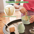 Matcha Making Kit Japanese Tea Set Scoop (Chashaku)Matcha (Chasen) Tea Set with Ceramic Bowl Bamboo Accessories for Tea Lovers.