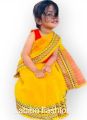 Tangail New Popcorn Babe Saree for Kids, Silk, Special Occasion Day Saree from Sirajganj Textile. 