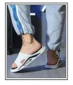 Men New Summer Slippers Fashion EVA Soft Bottom Casual Slides Light Beach Shoes Male Non-Slip Home Bathroom Sandals and Slippers. 