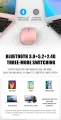 Bluetooth Wireless Mouse RGB Rechargeable with USB, BT5.2 Wireless Computer Mause LED Backlit Ergonomic Gaming Mouse For Laptop, PC, Macbook, 2.4GHz, 1600DPI. 