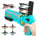 Air Battle Gun Airplane Launcher Toys for Kids Outdoor and Indoor 4 Foam Airplanes Pistol Shooting Game Glider One Click. 