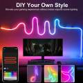 Neon Led Strip Light 5V RGBIC Neon Strip Lights 1M 2M 3M 5M Waterproof Flex Ribbon Led Tape for Room Wall Decor Music Sync. 