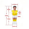 Eco-Friendly 5529 Table Soccer Player Dolls Replacement Figures Foosball Table, Durable Indoor Game Table Football Accessories. 