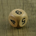 Wooden Dice 5pcs Round Corner D6 D10 Wood Dice for Flying Chess Props Table Board Role Playing Game.