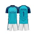 Summer Cartoon Anime Manshine City Nagi Printed Pattern Men's T-shirt Shorts Set Football Suit Fashion Outdoor Training Set. 
