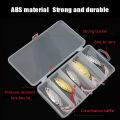 5-Compartment Fishing Lure Box – Clear Plastic Tackle Organizer for Hooks, Frogs & Soft Baits. 