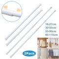 Multi Purpose Spring Loaded Extendable Stick Useful Curtain Telescopic Pole Durable Bathroom Product Hanger Household Adjustable. 