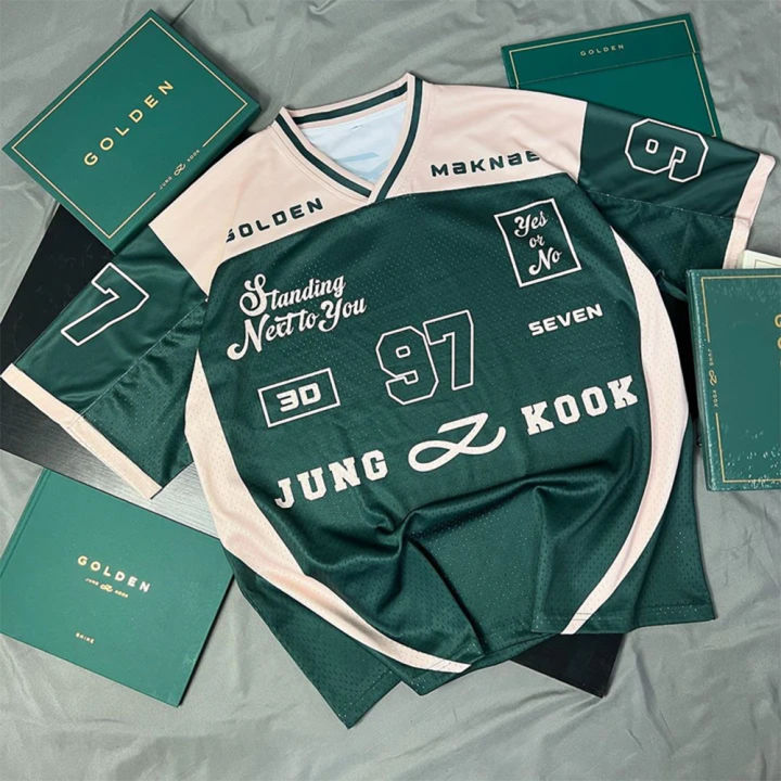 2026%20New%20Women's%20Spring/Summer%20Y2K%20Fashion%20Casual%20Golden%2097%20Mesh%20Jersey%20Oversized%20Breathable%20Speed%20Drying%20Sports%20T-shirt%20-%20Image%205