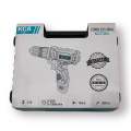 KCA ITALY CORDLESS DRILL MACHINE screw driving drill machine with two batteries and different drill bits. 