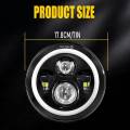 7 inch Motorcycle LED Headlight For Harley Ultra Classic Electra Glide Street Fat Boy Road King Yamaha Honda Motorbik Headlamp. 