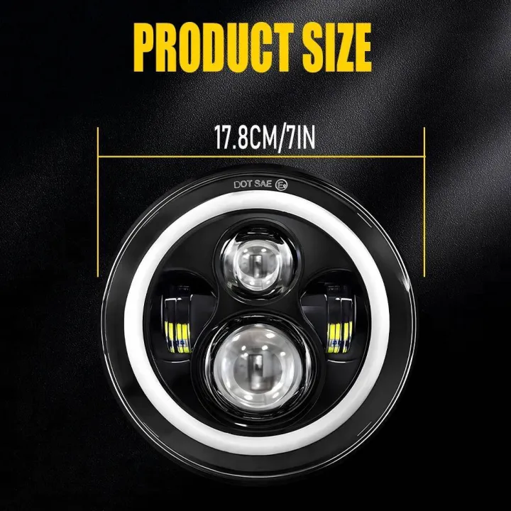 7%20inch%20Motorcycle%20LED%20Headlight%20For%20Harley%20Ultra%20Classic%20Electra%20Glide%20Street%20Fat%20Boy%20Road%20King%20Yamaha%20Honda%20Motorbik%20Headlamp%20-%20Image%204
