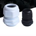 Waterproof Joint Cable Gland Plastic Cable Entry IP68 PG7 PG9 PG11 PG16 White Black Nylon Plastic Connector.