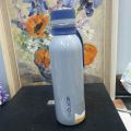 reduce Stainless Steel Vacuum Insulated Hydro Pro Bottle with Nonslip Rubber Base & Carrying Strap, 20oz - Tasteless and Odorless (Opaque Gloss Gray. 