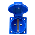 16A 220V-240V 2P+E IP44 European specifications air conditioning Industrial Plug Socket for cable Electric Power Connector.