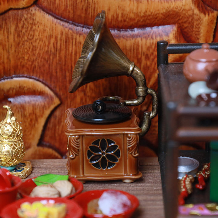 1Pc/1Set%20Dollhouse%20Miniature%20Retro%20Gramophone%20Mini%20Phonograph%20Record%20Simulation%20Gramophone%20Handicrafts%20Home%20Model%20Toys%20Decor%20-%20Image%206