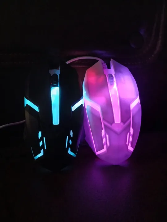 Led Sensor Mouse RGB Gaming Mouse LED Wired Computer Mice High Precision Optical Sensor ...