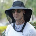 Foldable Fishing Cap Mosquito Hat with Hidden Net Mesh Unisex Fashion Repellent Insect Bee Protection Bucket Hat Sunscreen. 