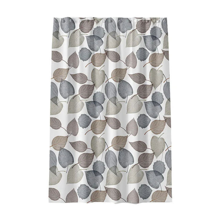 Black%20and%20White%20Leaf%20Waterproof%20PEVA%20Shower%20Curtain%20Waterproof%20Bathroom%20Curtain%20Liners%20180%20*%20180CM%20with%2012%20Hooks%20-%20Image%205