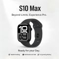 S10 Max Laxasfit Smart Watch AMOLED Display Bluetooth Call Wireless Charging.