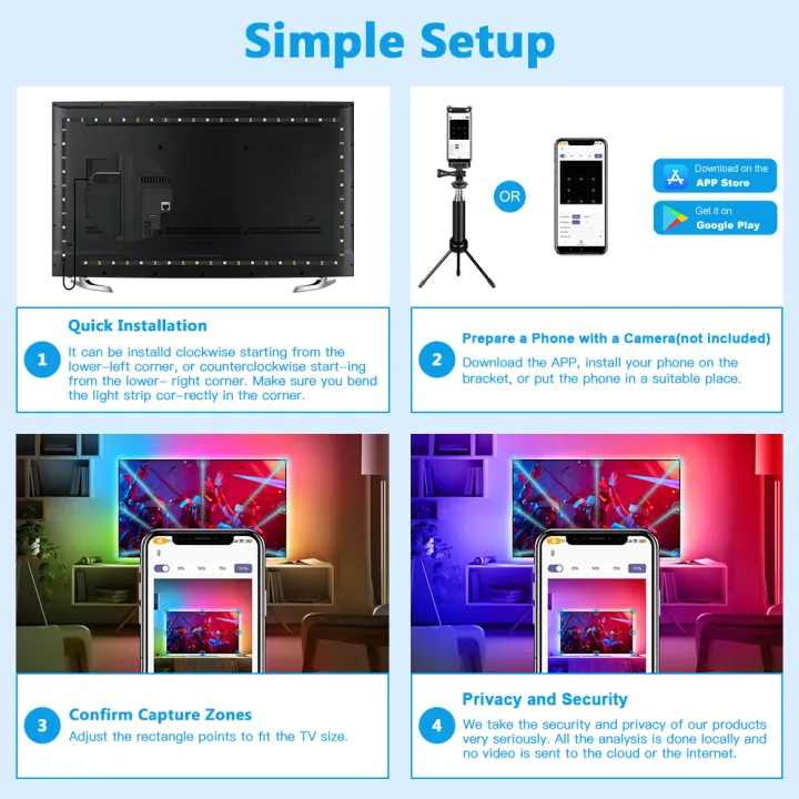 Smart%20Ambient%20Sync%20TV%20Backlight%20Sync%20Screen%20Color%20Led%20Strip%20Light%20USB,%20App%20Control%20,Smart%20Phone%20Camera%20Screen%20Capute%20Technology%20lightify%20-%20Image%204