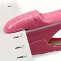 Hand-held Mini Safe Stapler without Staples Staple Free Stapleless 7 Sheets Capacity for Paper Binding Business School Office. 