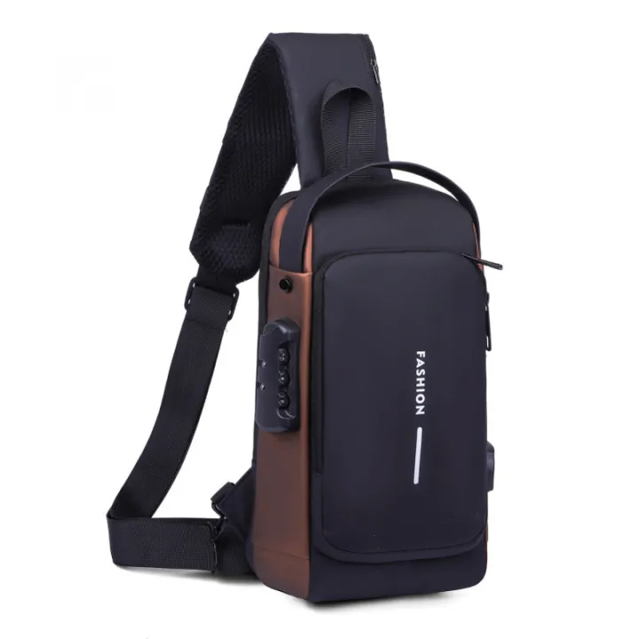 1pc%20Men'S%20Anti-Theft%20Password%20Lock%20Chest%20Bag%20-%20Made%20of%20Durable%20Oxford%20Fabric,%20Adjustable%20Shoulder%20Strap,Suitable%20for%20Motorcycles%20-%20Image%207