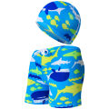 F5 cute cartoon children's swimming trunks + hat. 