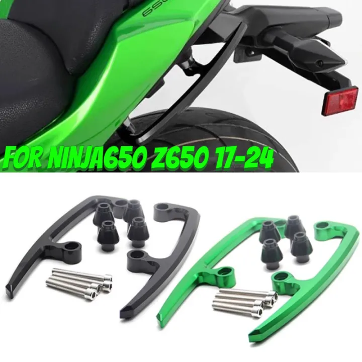 Motorcycle Aluminum Rear Grab Bars Seat Pillion Passenger Rail Handle ...