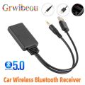Car Universal Wireless Bluetooth-compatible Receiver USB 3.5mm Aux Media Bluetooth 5.0 Music Player Audio Cable Adapter. 