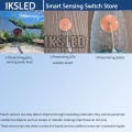 Touch Dimmer Switch 2.5A, DC 3.7-24V Touch Control Switch Sensor, for LED Lights, Penetration Mount on Glass/Wood/Plastic. 