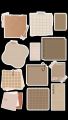 Brown journaling  stickers set, vintage sticker for journaling, Qoute stickers, stickers for diary, cute stickers , vintage warm stickers. 