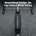 ROCKBROS Bicycle Bag 1.3L Portable Frame Front Tube Cycling Bag Waterproof MTB Road Bicycle Pannier Black With Headphone Jack. 