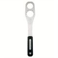Bicycle Gear Freewheel Removal Tool - Adjustable Sprocket and Freewheel Wrench with Ergonomic Handle, Made of Stainless Steel. 